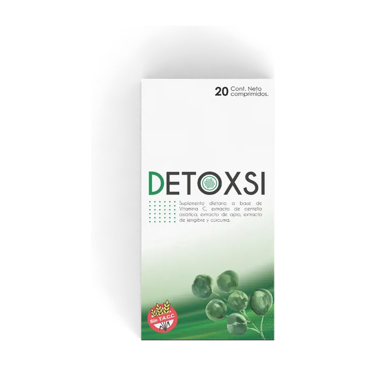 Envase de Detoxsi, 20 comprimidos